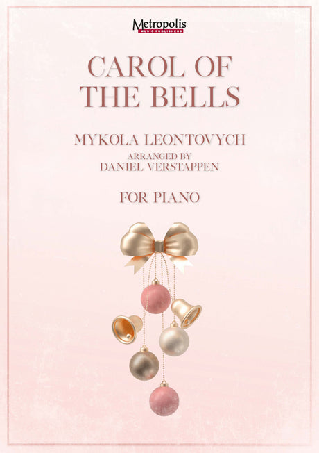 Leontovych (arr. Verstappen) - Carol of the Bells for Piano Solo - PN7855EM