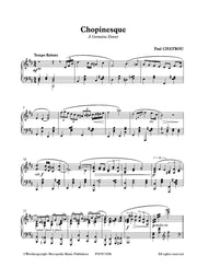 Chatrou - Chopinesque for Piano Solo - PN7971EM