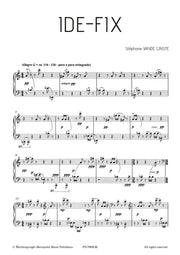 Vande Ginste - Ide-Fix for Piano Solo - PN7989EM