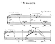 Vande Ginste - 3 Miniatures for Piano Solo - PN7996EM