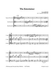 Joplin (arr. Steenhuyse-Vandevelde) - The Entertainer for Recorder Trio - RCT7964EM