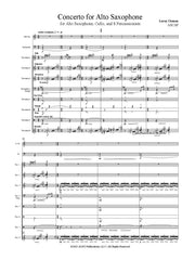 Osmon - Concerto for Alto Saxophone for Alto Saxophone, Cello, and 8 Percussionists - S04