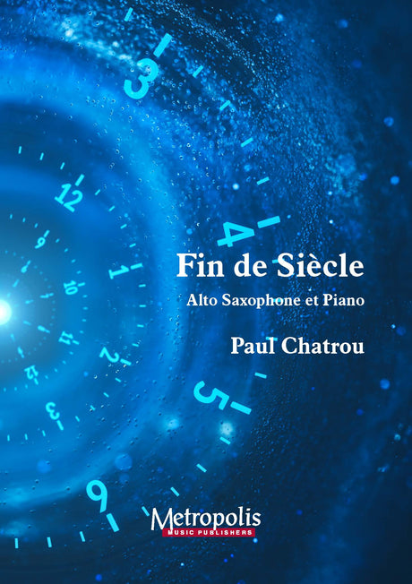Chatrou - Fin de Siècle for for Alto Saxophone and Piano - SP7863EM