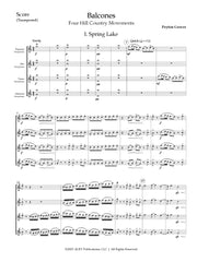 Grover - Balcones for Saxophone Quartet - SQ40