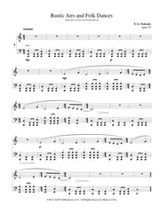 Febonio - Rustic Airs and Folk Dances for Flute (or Recorder) and Cello - TF05