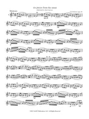Febonio - Six Pieces from the Street for Recorder (or Flute) - TF11