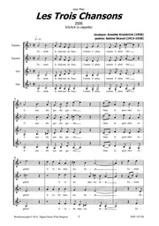 Kruisbrink - Les trois chansons for SSAA Choir - V107158DMP