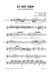 Troccoli - Lo que sigue for Voice and Guitar - V251002UMMP