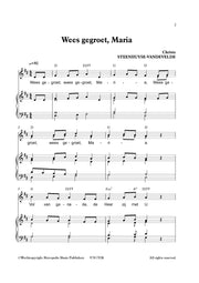 Steenhuyse-Vandevelde - Wees gegroet, Maria voor zang en piano/orgel - V7817EM