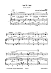 Steenhuyse-Vandevelde - Loof de Heer voor (samen)Zang en Piano - V8043EM
