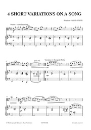 Vande Ginste - 4 Short Variations for Viola and Piano - VAP7975EM