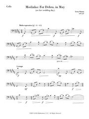 Osmon - Modinha: For Debra, in May for Cello - VC02