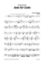 Kruisbrink - Solo for Cello - VC124090DMP