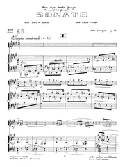 Lonque - Sonate for Violin and Piano - VLP0258EJM