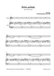Pstrokonsky-Gauché - Petite Prélude pour Violin et Piano - VLP8007EM