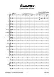 van Dal-Kleijne - Romance for Concert Band and Organ - WE126039DMP