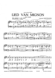 Mortelmans - Lied van Mignon for Voice and Piano - V4239EM