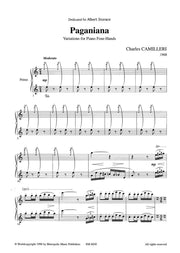 Camilleri - Paganiana for Piano Four-Hands - PN6030EM