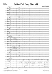 Takahashi - British Folk Song March II (Full Score and Parts) - WE6193EM