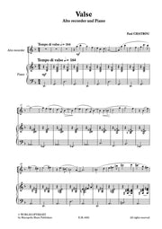 Chatrou - Valse (Recorder and Piano) - RCP6402EM