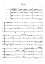 Toda - Saxozone for SATB Saxophone Quartet - SQ6490EM