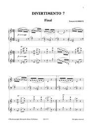 Glorieux - Divertimento 7 for Two Pianos - PND6731EM