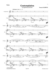 Glorieux - Contemplation (Euphonium and Piano) - TBP6749EM