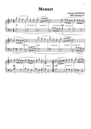 Bach - Notenbüchlein für A.M. Bach for Piano Solo