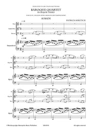 Hiketick - Baroque Quartet in Major Third for Flute, English Horn, Bassoon and Harpsichord - CM6918EM
