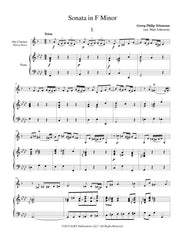 Telemann - Sonata in F Minor for Alto Clarinet and Piano - ACP05