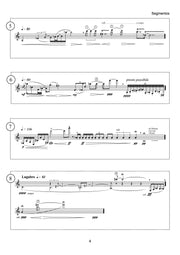 Sparnaay - Segmentos for Bass Clarinet Solo - BC3051PM
