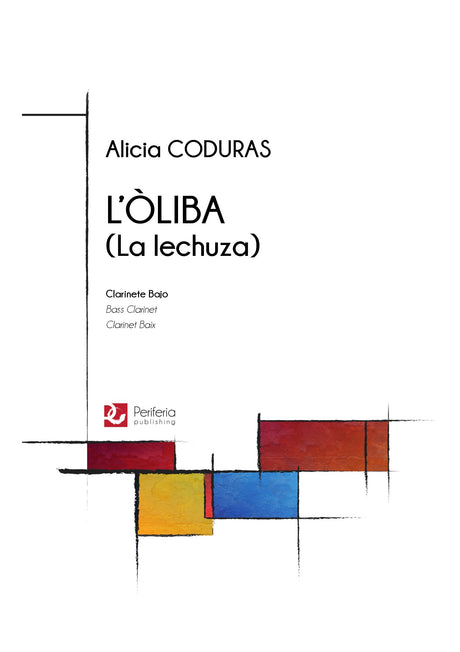 Coduras - L'oliba (La lechuza) for Bass Clarinet Solo - BC3427PM