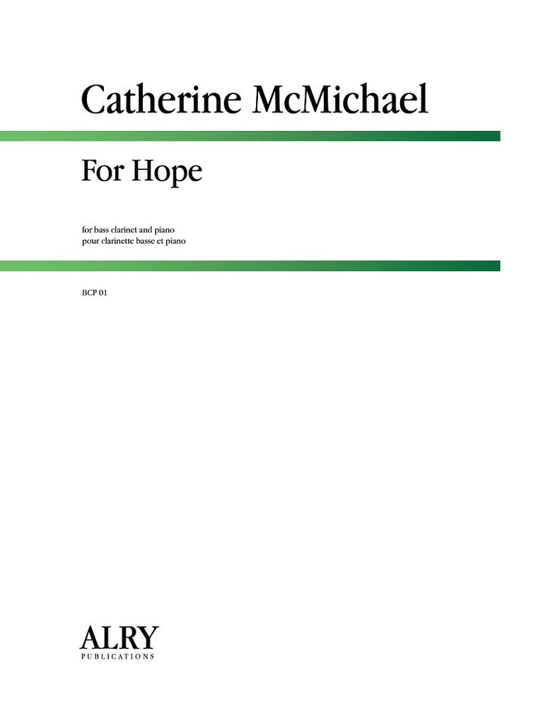McMichael - For Hope (Bass Clarinet and Piano) - BCP01
