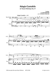 Beethoven - Adagio Cantabile for Bass Clarinet and Piano - BCP7223EM