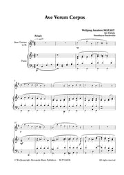 Mozart (arr. Steenhuyse-Vandevelde) - Ave Verum Corpus (Bass Clarinet and Piano) - BCP7226EM