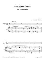 Mozart (arr. Steenhuyse-Vandevelde) - Marche des Pretres (Bass Clarinet and Piano) - BCP7229EM