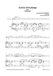 Handel (arr. Steenhuyse-Vandevelde) - Aria 'Lascia Ch'io Pianga' (Bass Clarinet and Piano) - BCP7230EM