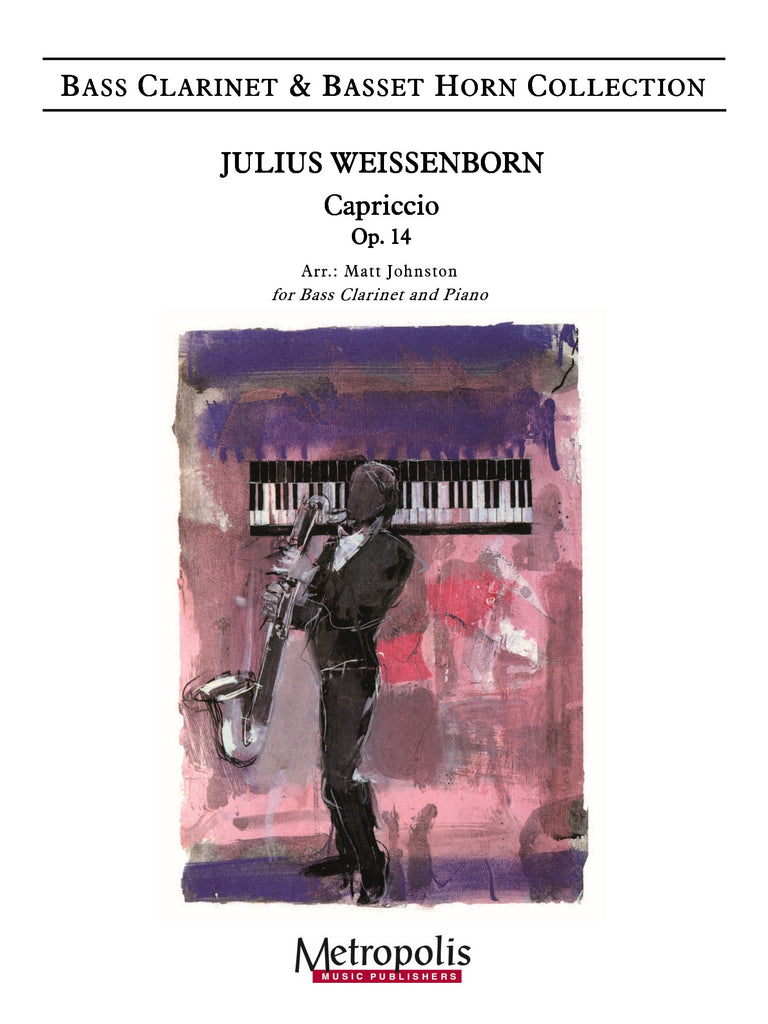 Weissenborn (arr. Johnston) - Capriccio, Op. 14 (Bass Clarinet and Piano) - BCP7329EM
