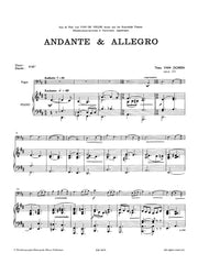 Van Doren - Andante and Allegro, op. 23 for Bassoon and Piano - BP4659BEM
