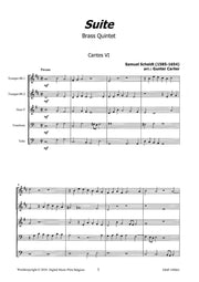 Scheidt (arr. Carlier) - Suite (Brass Quintet) - BR109061DMP