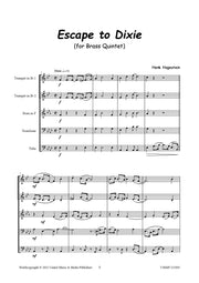 Hogestein - Escape to Dixie for Brass Quintet - BR211005UMMP