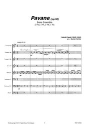 Faure (arr. Carlier) - Pavane (Brass Ensemble) - BRE109069DMP