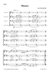 Van Marcke - Phrases for Brass Quartet - BRE7072EM