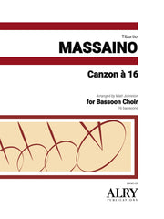 Massaino (arr. Johnston) - Canzon a 16 for 16 Bassoons - BSNC05