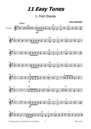 Michailov - 11 Easy Tunes for Clarinet (play along) - C119033DMP