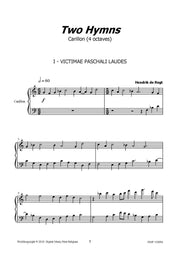 de Regt - 2 Hymns (Carillon) - CAR110054DMP