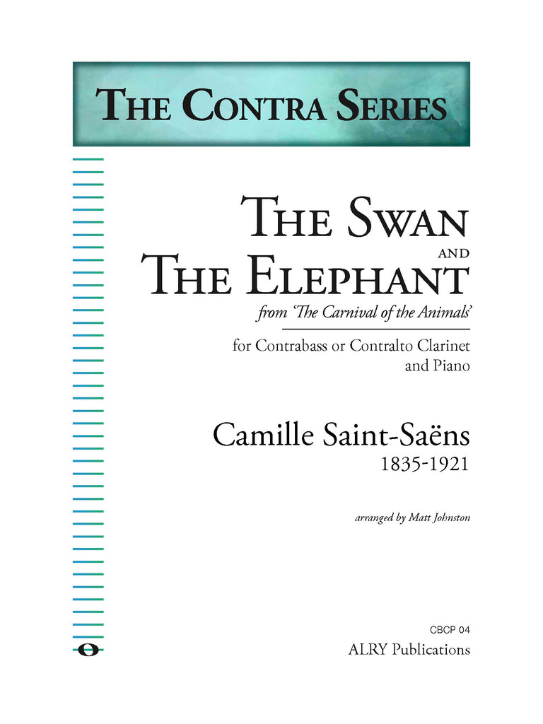 Saint-Saens - The Swan and The Elephant for Contra Clarinet and Piano - CBCP04