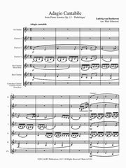 Beethoven (arr. Johnston) - Adagio Cantabile from 'Sonata Pathetique' for Clarinet Choir - CC104