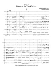 Krommer (arr. Johnston) - Concerto for Two Clarinets, Op. 35 for Clarinet Choir - CC181