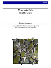 Schumann (arr. Johnston) - Concertstuck - First Movement for Clarinet Choir - CC190